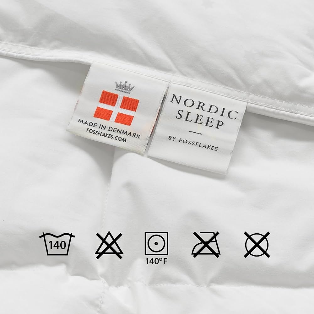 NORDIC SLEEP PILLOW MEDIUM HIGH 43x63cm① Fossflakes Pillow Medium High - Nordic Sleep by Fossflakes